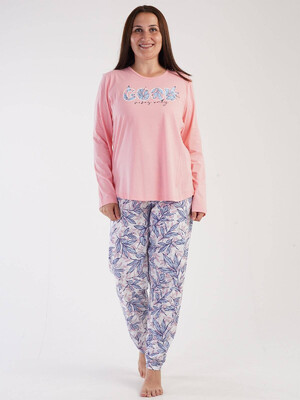 Купить Хлопковая пижама с длинным рукавом VIENETTA 3031990557 в Украина в Lingerie.ua - Одяг для дому та відпочинку, Фото 5