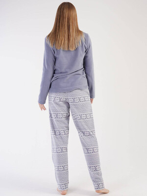 Купить Флисовый домашний костюм с орнаментом VIENETTA 3030263972 в Украина в Lingerie.ua - Одяг для дому та відпочинку, Фото 5