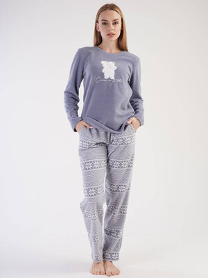 Купить Флисовый домашний костюм с орнаментом VIENETTA 3030263972 в Украина в Lingerie.ua - Одяг для дому та відпочинку, Фото 6