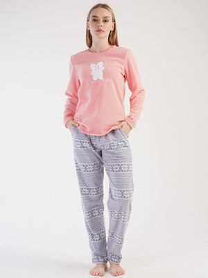 Купить Флисовый домашний костюм с орнаментом VIENETTA 3030263972 в Украина в Lingerie.ua - Одяг для дому та відпочинку, Фото 8