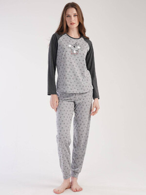 Купить Хлопковый комплект с брюками VIENETTA 3041361848 в Украина в Lingerie.ua - Одяг для дому та відпочинку, Фото 4