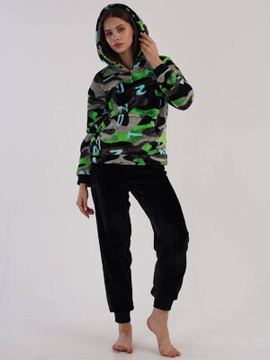 Купить Теплый  костюм с худи  из велсофту VIENETTA 3040780298 в Украина в Lingerie.ua - Одяг для дому та відпочинку, Фото 2