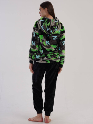 Купить Теплый  костюм с худи  из велсофту VIENETTA 3040780298 в Украина в Lingerie.ua - Одяг для дому та відпочинку, Фото 3