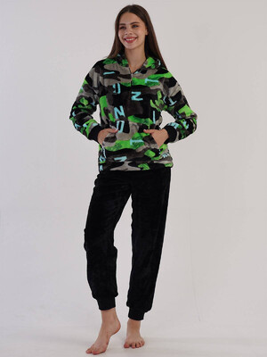 Купить Теплый  костюм с худи  из велсофту VIENETTA 3040780298 в Украина в Lingerie.ua - Одяг для дому та відпочинку, Фото 4