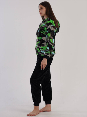 Купить Теплый  костюм с худи  из велсофту VIENETTA 3040780298 в Украина в Lingerie.ua - Одяг для дому та відпочинку, Фото 5