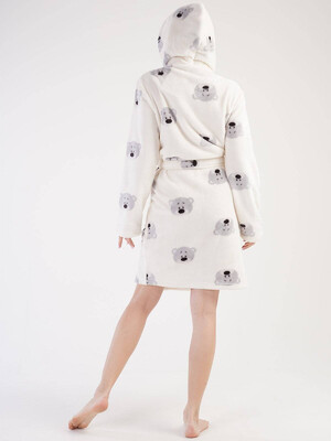 Купить Плюшевый домашний халат с капюшоном VIENETTA 3030670230 в Украина в Lingerie.ua - Одяг для дому та відпочинку, Фото 2