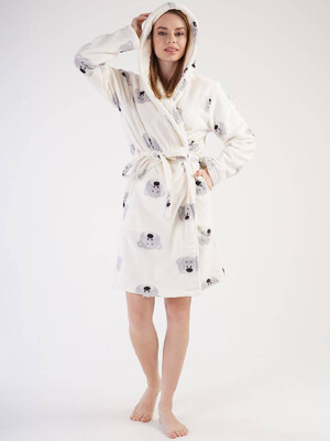 Купить Плюшевый домашний халат с капюшоном VIENETTA 3030670230 в Украина в Lingerie.ua - Одяг для дому та відпочинку, Фото 7