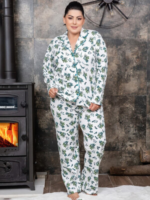 Купить Байковая пижама с рубашкой SABRINA U42176 в Украина в Lingerie.ua - Одяг для дому та відпочинку, Фото 1