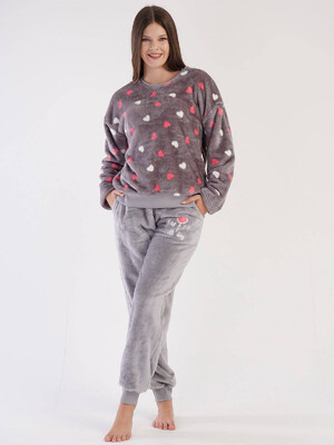 Купить Плюшевый теплый домашний костюм VIENETTA 3051240254 в Украина в Lingerie.ua - Одяг для дому та відпочинку, Видео