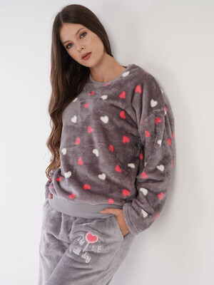 Купить Плюшевый теплый домашний костюм VIENETTA 3051240254 в Украина в Lingerie.ua - Одяг для дому та відпочинку, Фото 6