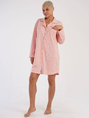 Купить Трикотажный халат-рубашка VIENETTA 3051593414 в Украина в Lingerie.ua - Одяг для дому та відпочинку, Фото 3