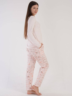 Купить Хлопковый комплект с длинным рукавом VIENETTA 3041420072 в Украина в Lingerie.ua - Одяг для дому та відпочинку, Фото 2