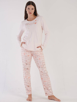 Купить Хлопковый комплект с длинным рукавом VIENETTA 3041420072 в Украина в Lingerie.ua - Одяг для дому та відпочинку, Фото 3