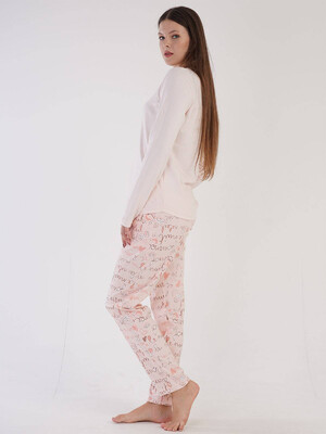 Купить Хлопковый комплект с длинным рукавом VIENETTA 3041420072 в Украина в Lingerie.ua - Одяг для дому та відпочинку, Фото 4