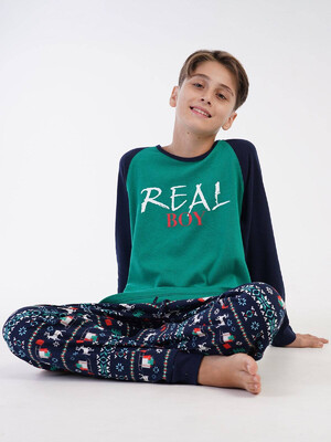 Купить Хлопковый комплект с длинным рукавом VIENETTA KIDS 3041325227 в Украина в Lingerie.ua - Одяг для дому та відпочинку, Фото 3