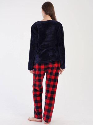 Купить Плюшевый костюм с брюками в клетку VIENETTA 3040820190 в Украина в Lingerie.ua - Одяг для дому та відпочинку, Фото 4