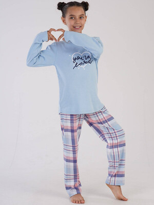 Купить  Пижама с брюками в клетку VIENETTA KIDS 3032040364 в Украина в Lingerie.ua - Одяг для дому та відпочинку, Фото 8