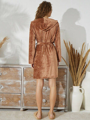 Купить Велюровий халат кімоно короткий SEVIM 15185 в Украина в Lingerie.ua - Одяг для дому та відпочинку, Фото 2