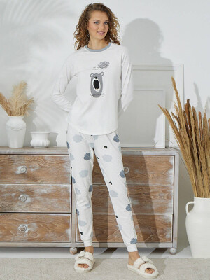 Купить Хлопковый комплект с брюками SEVIM 14900 в Украина в Lingerie.ua - Одяг для дому та відпочинку, Фото 6