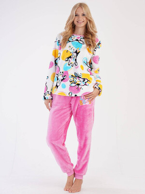 Купить Плюшевая теплая пижама из велсофта VIENETTA 3030830298 в Украина в Lingerie.ua - Одяг для дому та відпочинку, Фото 6