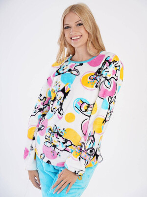 Купить Плюшевая теплая пижама из велсофта VIENETTA 3030830298 в Украина в Lingerie.ua - Одяг для дому та відпочинку, Фото 8