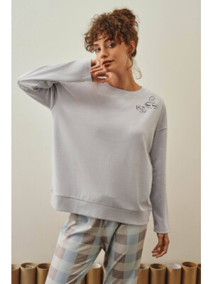 Купить Хлопковая пижама с брюками HAYS 27170 в Украина в Lingerie.ua - Одяг для дому та відпочинку, Фото 13