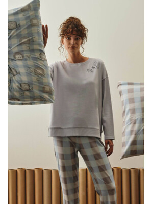 Купить Хлопковая пижама с брюками HAYS 27170 в Украина в Lingerie.ua - Одяг для дому та відпочинку, Фото 9