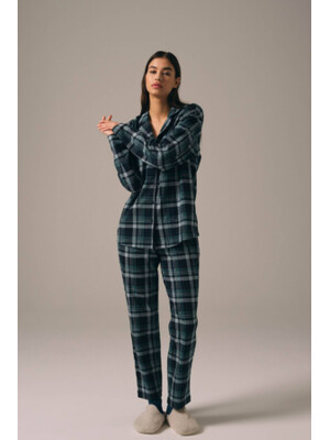 Купить Пижама в клетку на пуговицах HAYS 27464 в Украина в Lingerie.ua - Одяг для дому та відпочинку, Фото 13