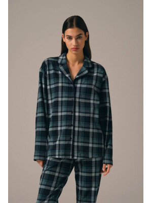 Купить Пижама в клетку на пуговицах HAYS 27464 в Украина в Lingerie.ua - Одяг для дому та відпочинку, Фото 9