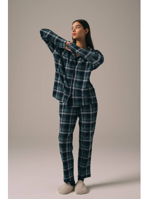 Купить Пижама в клетку на пуговицах HAYS 27464 в Украина в Lingerie.ua - Одяг для дому та відпочинку, Фото 8