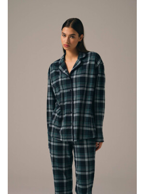 Купить Пижама в клетку на пуговицах HAYS 27464 в Украина в Lingerie.ua - Одяг для дому та відпочинку, Фото 6