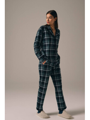Купить Пижама в клетку на пуговицах HAYS 27464 в Украина в Lingerie.ua - Одяг для дому та відпочинку, Фото 4
