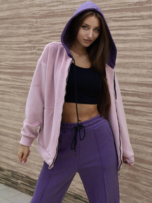 Купить Хлопковый костюм с худи и брюками палаццо LINGERIE 170678 в Украина в Lingerie.ua - Одяг для дому та відпочинку, Фото 5