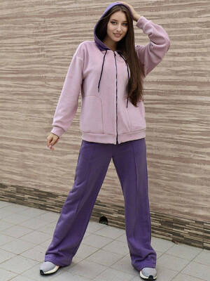 Купить Хлопковый костюм с худи и брюками палаццо LINGERIE 170678 в Украина в Lingerie.ua - Одяг для дому та відпочинку, Фото 4