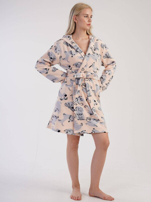 Купить Флисовый халат с капюшоном VIENETTA 3040490303 в Украина в Lingerie.ua - Одяг для дому та відпочинку, Фото 2