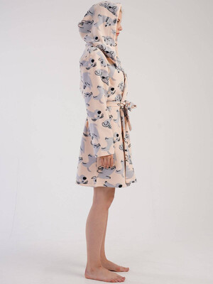 Купить Флисовый халат с капюшоном VIENETTA 3040490303 в Украина в Lingerie.ua - Одяг для дому та відпочинку, Фото 3