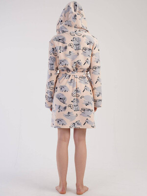 Купить Флисовый халат с капюшоном VIENETTA 3040490303 в Украина в Lingerie.ua - Одяг для дому та відпочинку, Фото 6