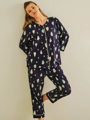 Купить Хлопковая пижама на пуговицах HAYS 27404 в Украина в Lingerie.ua - Одяг для дому та відпочинку, Фото 4