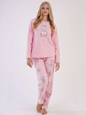 Купить Флисовая теплая женская пижама VIENETTA 3031720432 в Украина