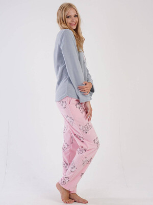 Купить Флисовая теплая женская пижама VIENETTA 3031720432 в Украина в Lingerie.ua - Одяг для дому та відпочинку, Фото 2