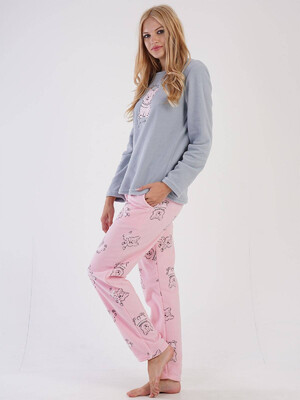 Купить Флисовая теплая женская пижама VIENETTA 3031720432 в Украина в Lingerie.ua - Одяг для дому та відпочинку, Фото 3