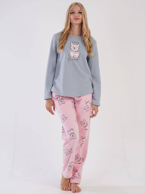 Купить Флисовая теплая женская пижама VIENETTA 3031720432 в Украина в Lingerie.ua - Одяг для дому та відпочинку, Фото 4