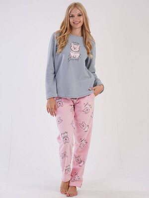 Купить Флисовая теплая женская пижама VIENETTA 3031720432 в Украина в Lingerie.ua - Одяг для дому та відпочинку, Фото 6