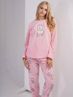 Купить Флисовая теплая женская пижама VIENETTA 3031720432 в Украина в Lingerie.ua - Одяг для дому та відпочинку, Фото 7
