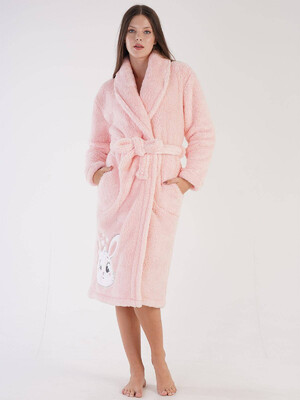 Купить Теплый плюшевый халат с карманами VIENETTA 3060620000 в Украина в Lingerie.ua - Одяг для дому та відпочинку, Видео