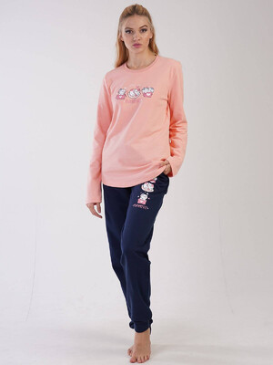 Купить Байковая женская пижама с брюками VIENETTA 3090010000 в Украина в Lingerie.ua - Одяг для дому та відпочинку, Видео