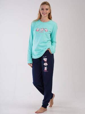 Купить Байковая женская пижама с брюками VIENETTA 3090010000 в Украина в Lingerie.ua - Одяг для дому та відпочинку, Фото 2