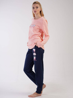 Купить Байковая женская пижама с брюками VIENETTA 3090010000 в Украина в Lingerie.ua - Одяг для дому та відпочинку, Фото 5