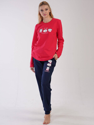 Купить Байковая женская пижама с брюками VIENETTA 3090010000 в Украина в Lingerie.ua - Одяг для дому та відпочинку, Фото 8