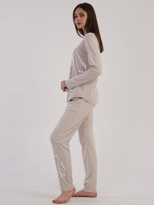 Купить Хлопковый комплект с длинным рукавом VIENETTA 3032600000 в Украина в Lingerie.ua - Одяг для дому та відпочинку, Фото 4